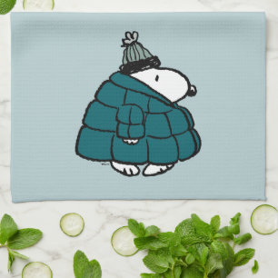 Linge De Cuisine cacahuètes   Veste Snoopy Winter Puffer