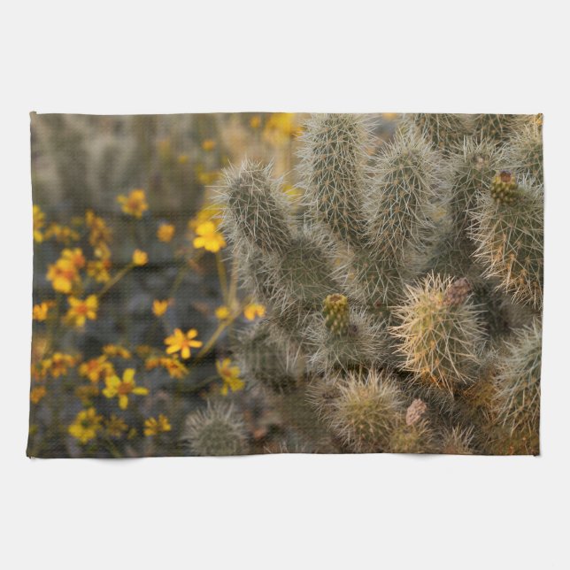 Linge De Cuisine Cactus et Fleurs sauvages (Horizontal)