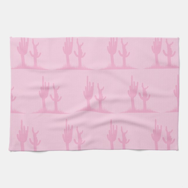 Linge De Cuisine Cactus rose (Horizontal)