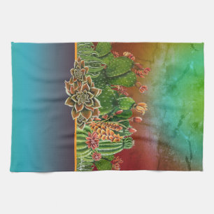 Linge De Cuisine Cactus & Succulents motif