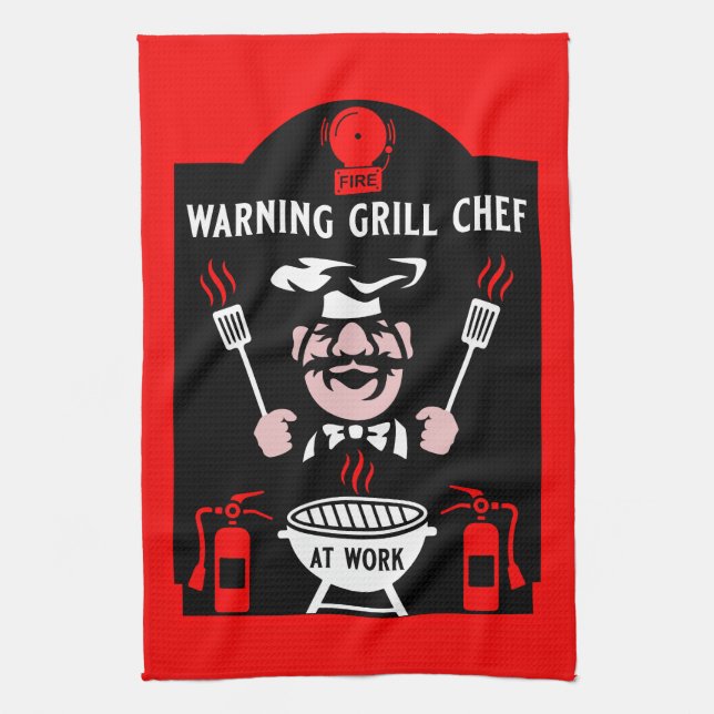 Linge De Cuisine Cadeau Chef Grill (Vertical)