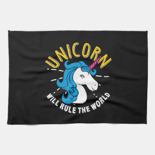 Linge De Cuisine Cadeau d'amant de licorne la licorne règnera sur l
