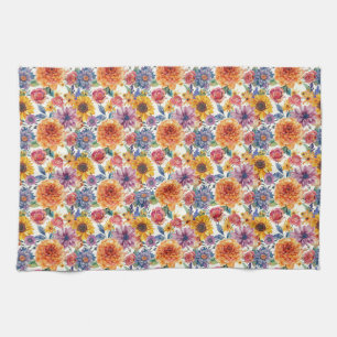 Linge De Cuisine Cadeau d'anniversaire Aménagement floral dynamiq