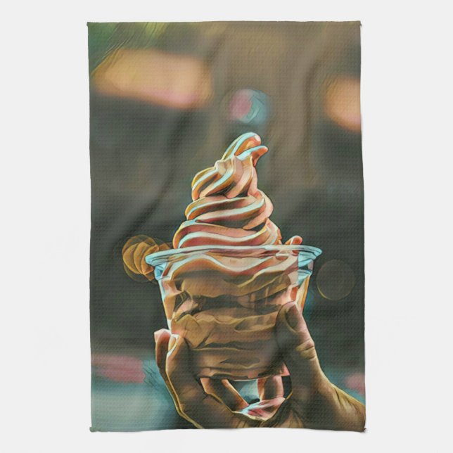 Linge De Cuisine Cadeau d'anniversaire de crème glacée (Vertical)