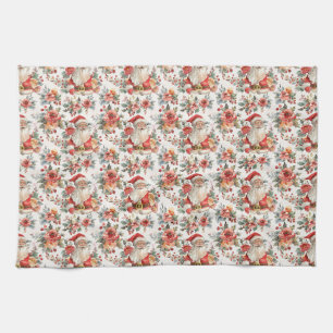 Linge De Cuisine Cadeau d'anniversaire   Festif Père Noël et Floral