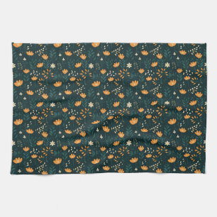 Linge De Cuisine Cadeau d'anniversaire   Floral orange