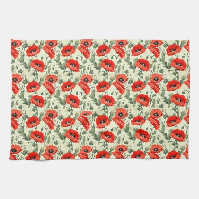 Linge De Cuisine Cadeau d'anniversaire | Rouge sans joint (Horizontal)