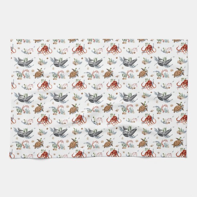 Linge De Cuisine Cadeau d'anniversaire | Vibrations Tropicales Pour (Horizontal)