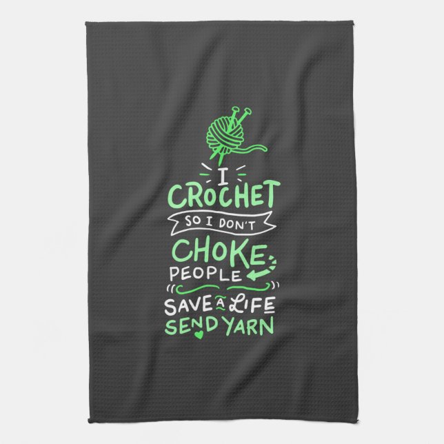 Linge De Cuisine Cadeau de crochet pour crocheteur (Vertical)