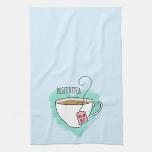 Linge De Cuisine Cadeau de Cute Positivitea pour Amateur de Thé