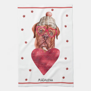 Linge De Cuisine Cadeau de la Saint-Valentin pour amateur de chiens