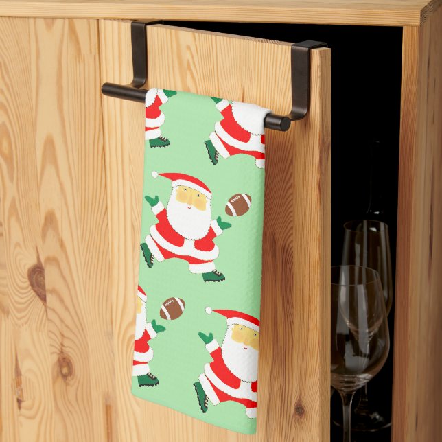 Linge De Cuisine Cadeau de Noël de football (Pliage en tiers)