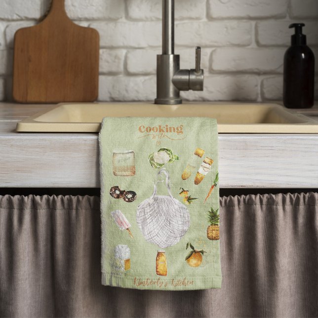 Linge De Cuisine Cadeau de Noël rustique vert pour ferme (Créateur téléchargé)