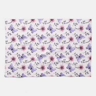 Linge De Cuisine Cadeau floral papillon de printemps  
