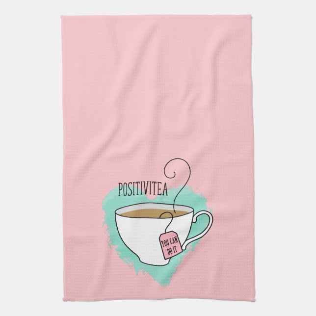 Linge De Cuisine Cadeau mignon de Positivitea pour l'amant de thé (Vertical)