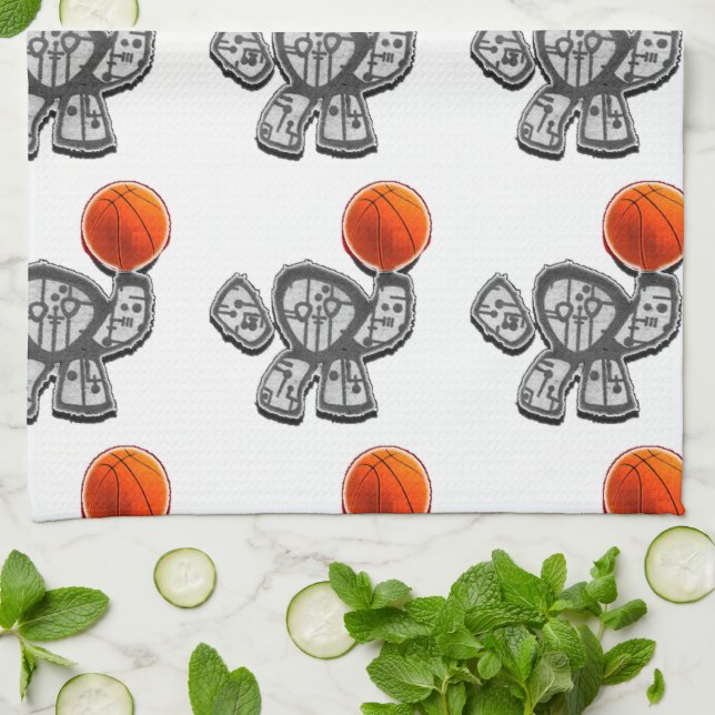 Linge De Cuisine Cadeau original de basketball (Plié)