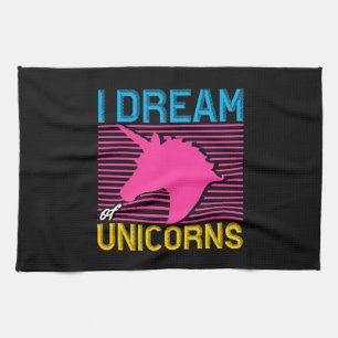 Linge De Cuisine Cadeau pour amoureux de licorne Je rêve de licorne