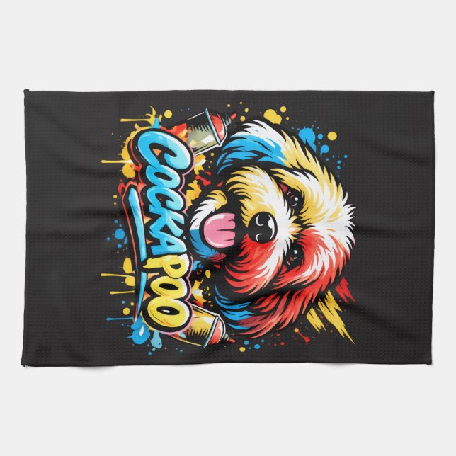 Linge De Cuisine Cadeau pour propriétaire de Cockapoo amateur de ch (Horizontal)