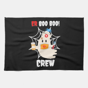 Linge De Cuisine Cadeau Spider Boo Crew Nurse Halloween mignonne