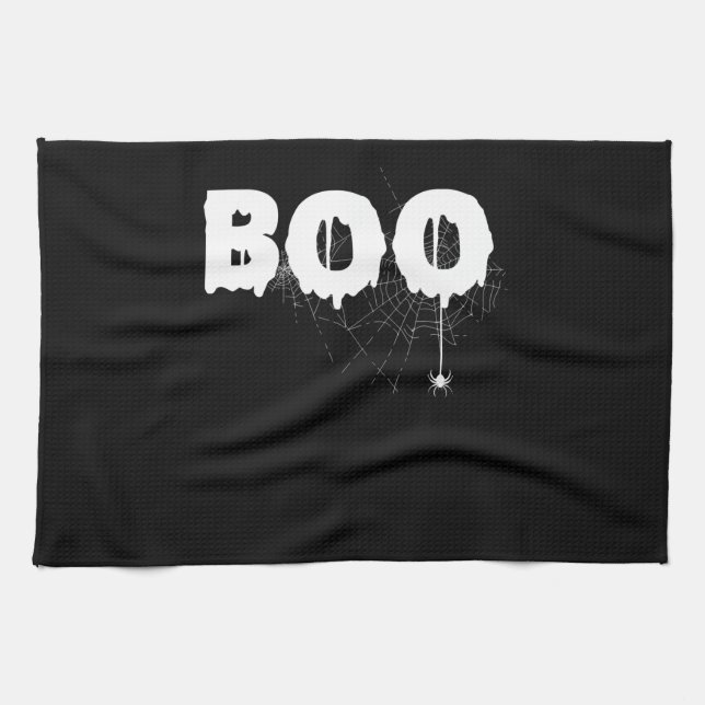 Linge De Cuisine Cadeau Spider | Halloween Funny Effrayant Petit Ar (Horizontal)