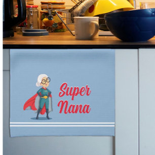 Linge De Cuisine Cadeau Super Nana Fun