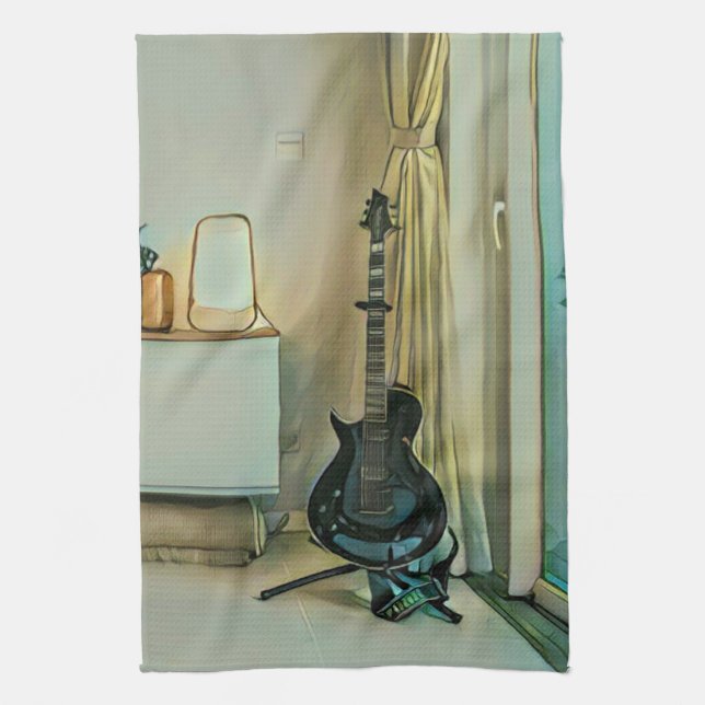 Linge De Cuisine Cadeaux de guitare pour papa (Vertical)
