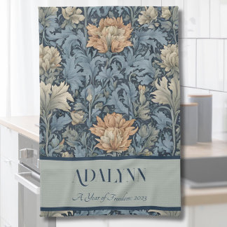 Linge De Cuisine Cadeaux de retraite Graceful Retro Flowers pour ma