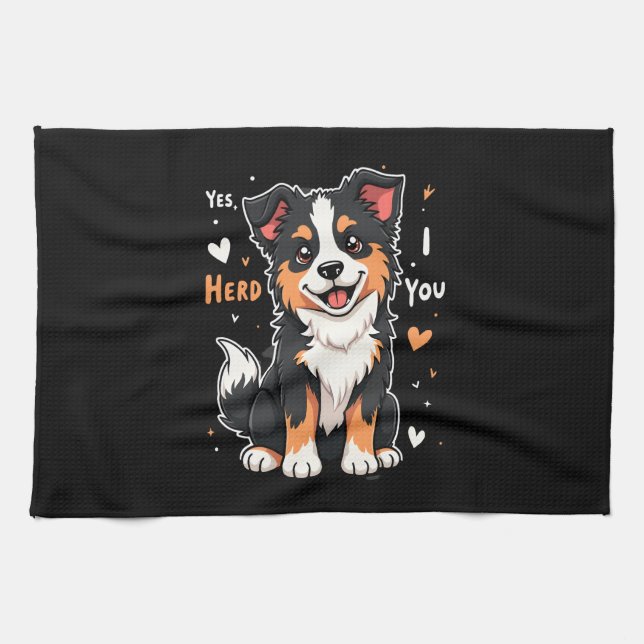 Linge De Cuisine Cadeaux drôles de maman Australian Shepherd Aussie (Horizontal)