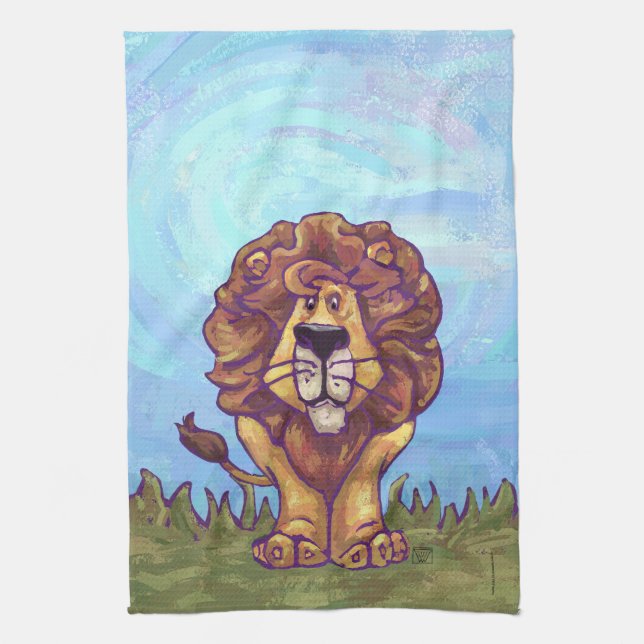 Linge De Cuisine Cadeaux et accessoires Lion (Vertical)