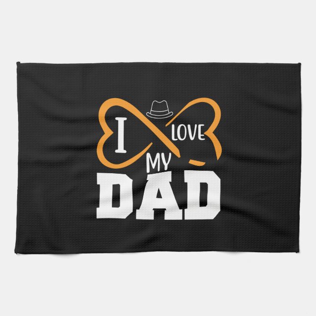 Linge De Cuisine Cadeaux papa | J'aime mon père (Horizontal)