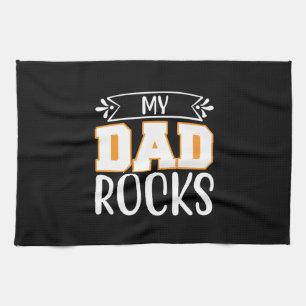 Linge De Cuisine Cadeaux papa   Mon père Rocks
