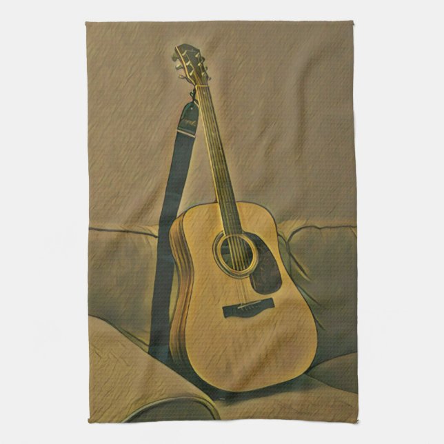 Linge De Cuisine Cadeaux pour guitaristes (Vertical)