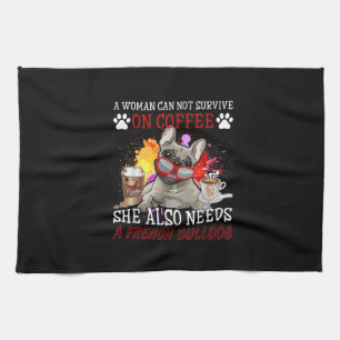 Linge De Cuisine Café Et Café De Chien Et Cadeaux De Chien Français