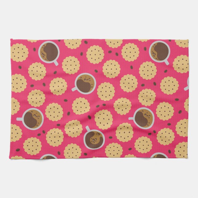 Linge De Cuisine Café et cookies (Horizontal)