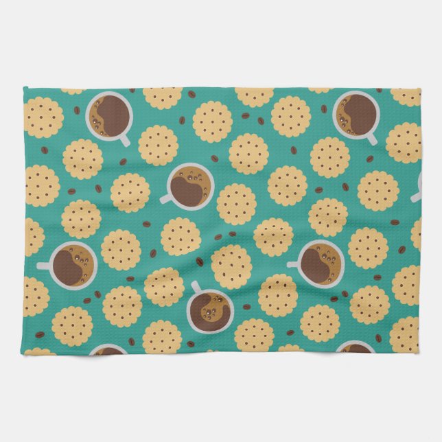 Linge De Cuisine Café et cookies (Horizontal)