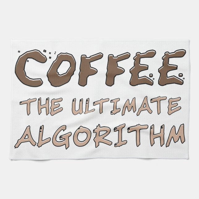 Linge De Cuisine Café L'algorithme ultime Drôle de programmeur (Horizontal)