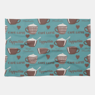 Linge De Cuisine Café Latte Cappuccino Marron Tasses de Café Crème