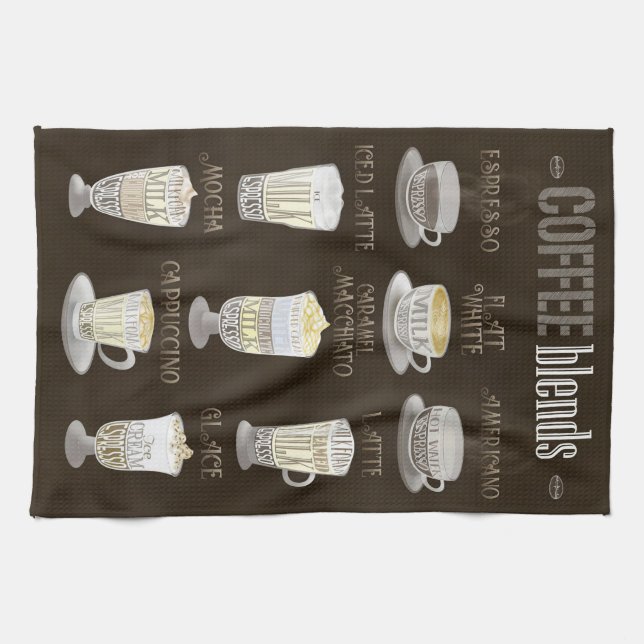 Linge De Cuisine Café Lover Mélange Tout (Horizontal)
