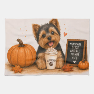Linge De Cuisine Café Yorkie au parfum de citrouille