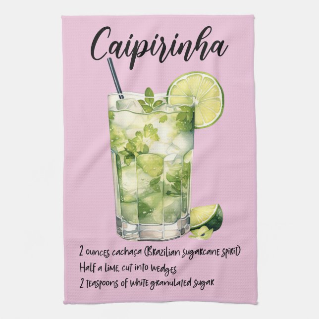 Linge De Cuisine Caipirinha Cocktail Recette (Vertical)