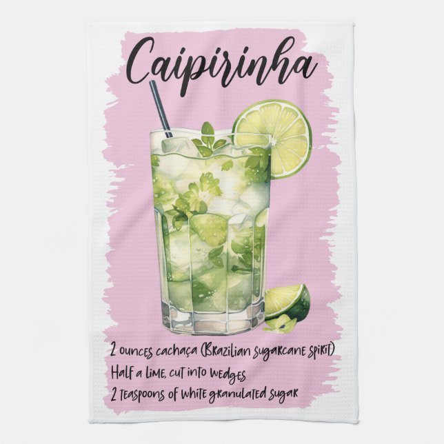 Linge De Cuisine Caipirinha Cocktail Recette (Vertical)