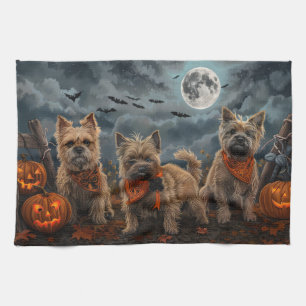 Linge De Cuisine Cairn Terrier Halloween Éffrayant