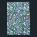 Linge De Cuisine Caladiums colorés Aquarelle Feuille rose vert<br><div class="desc">Décorez votre cuisine avec cette jolie serviette. Fait un grand ménage ou un cadeau mariage! Vous pouvez le customiser et ajouter du texte. Consultez ma boutique pour plus de couleurs et de motifs !</div>