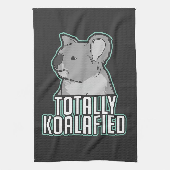 Linge De Cuisine Calembour - totalement Koalafied (Vertical)