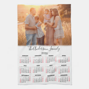 Linge De Cuisine Calendrier 2020 Votre Photo Nom de Famille