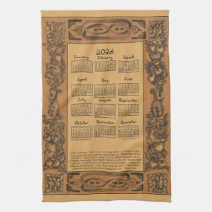 Linge De Cuisine Calendrier 2026 Château de Windsor Inspiré de la M
