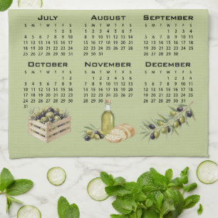 Linge De Cuisine Calendrier 2027, Olives Méditerranéennes, Vertes