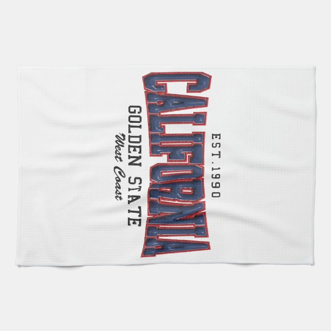 Linge De Cuisine Californie 3D (Horizontal)