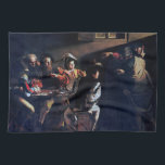 Linge De Cuisine Calling of Saint Matthew, Caravaggio<br><div class="desc">Caravaggio (29 septembre 1571 - 18 juillet 1610) était un peintre italien actif à Rome pour la majeure partie de sa vie artistique. Au cours des quatre dernières années de sa vie, il a déménagé entre Naples, Malte et la Sicile jusqu'à sa mort. Ses peintures combinent une observation réaliste de...</div>