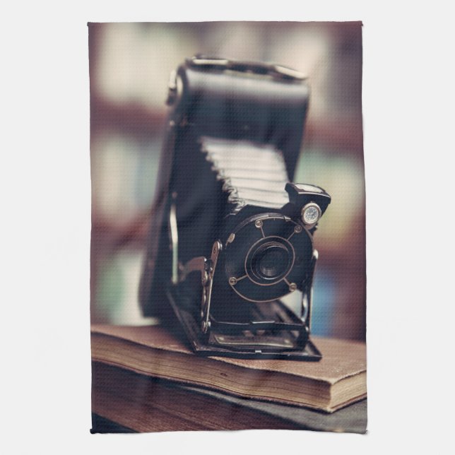 Linge De Cuisine Caméra vintage (Vertical)